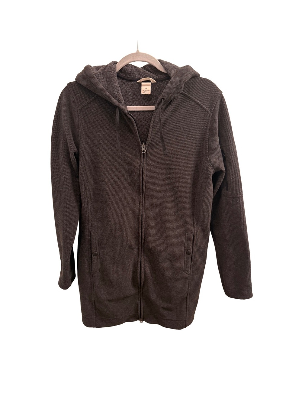 Duluth Trading Co Dark Grey Full-Zip Hooded Sweatshirt